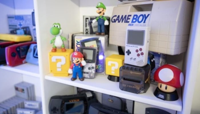 Retro video games and consoles displayed at the headquarters of RetroSix. — AFP/File