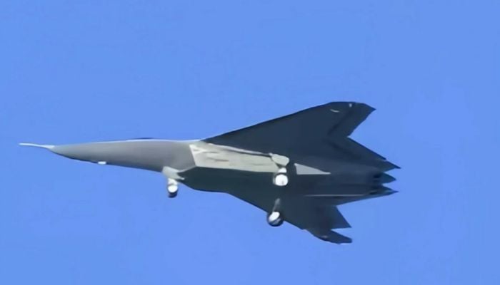 The image shows Chinese J-50 aircraft. - Weibo