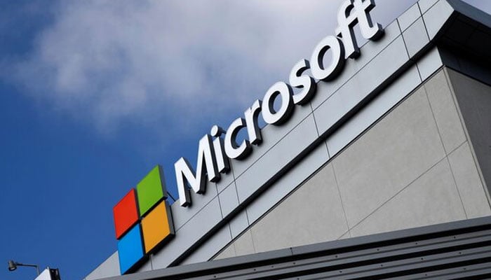 A Microsoft logo is seen a day after Microsoft Corps $26.2 billion purchase of LinkedIn Corp, in Los Angeles, California, US, June 14, 2016. — Reuters