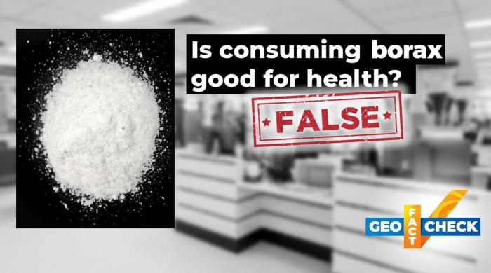 Fact-check: No, consuming borax does not cleanse the intestines or improve health