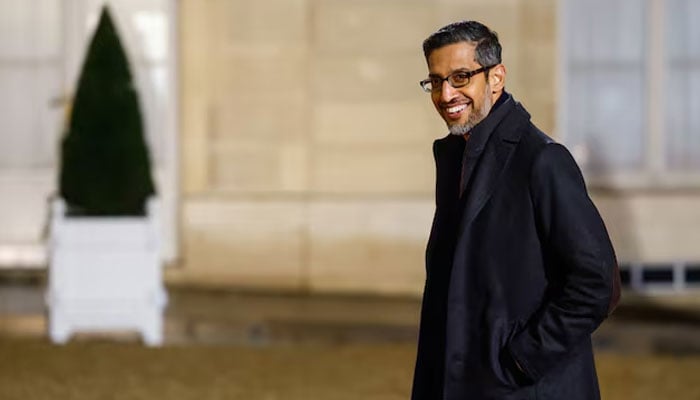 Google CEO Sundar Pichai arrives for a meeting with international investors in IA at the Elysee Palace as part of the AI Action Summit in Paris, France, February 10, 2025. — Reuters