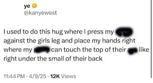 Kanye West shares another super shocking post on social media