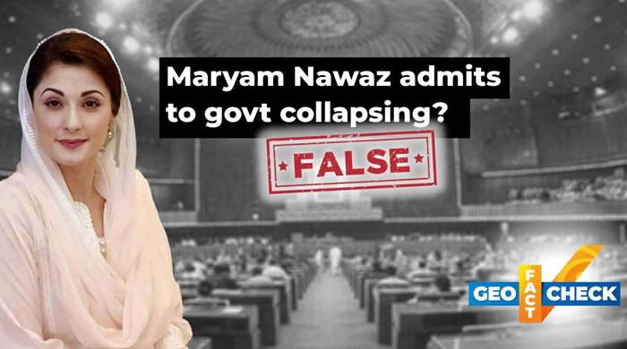 Fact-check: No, Maryam Nawaz Sharif did not say her government is collapsing