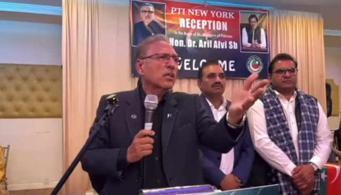 Former president Alvi says will welcome dialogue about next elections