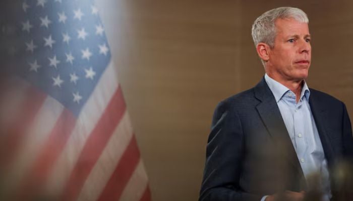 US Secretary of Energy, Chris Wright, attends an interview with Reuters, in Abu Dhabi, United Arab Emirates, April 11, 2025. — Reuters