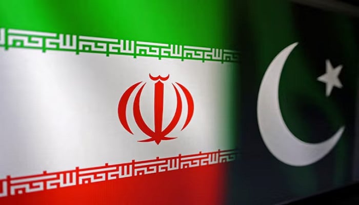 Iranian and Pakistani flags are seen in this illustration taken, January 18, 2024. — Reuters
