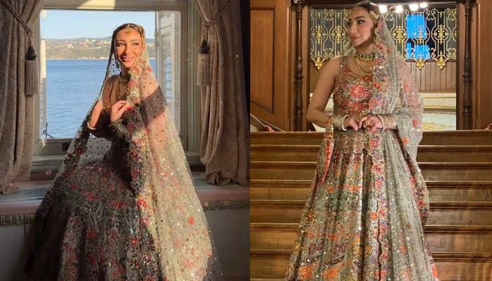 Anoushey Ashraf in her wedding attire. — Instagram/@anousheyashraf/File