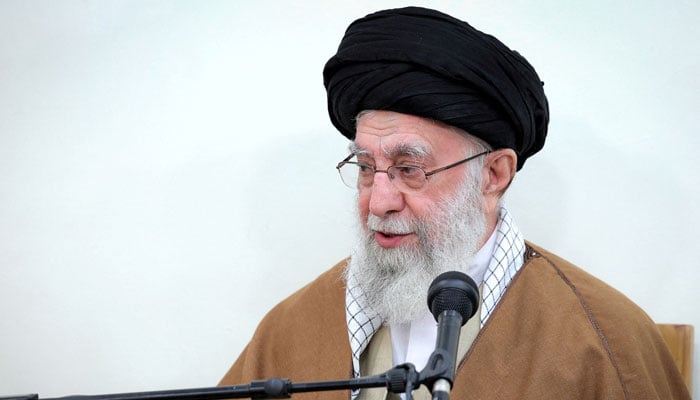 Irans Supreme Leader Ayatollah Ali Khamenei speaks during a meeting with government officials in Tehran, Iran, April 15, 2025. — Reuters
