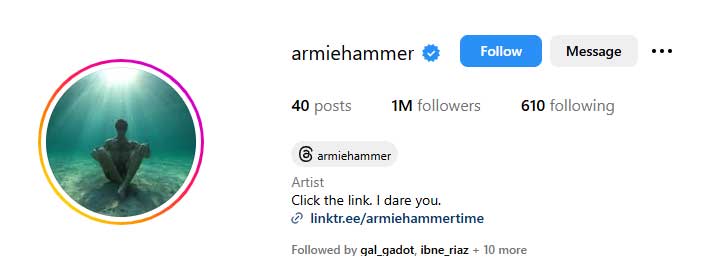 Scandal-hit Armie Hammer reaches new milestone