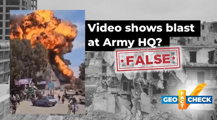 Fact-check: No, this blast video isn't from Pakistan — it's from Syria