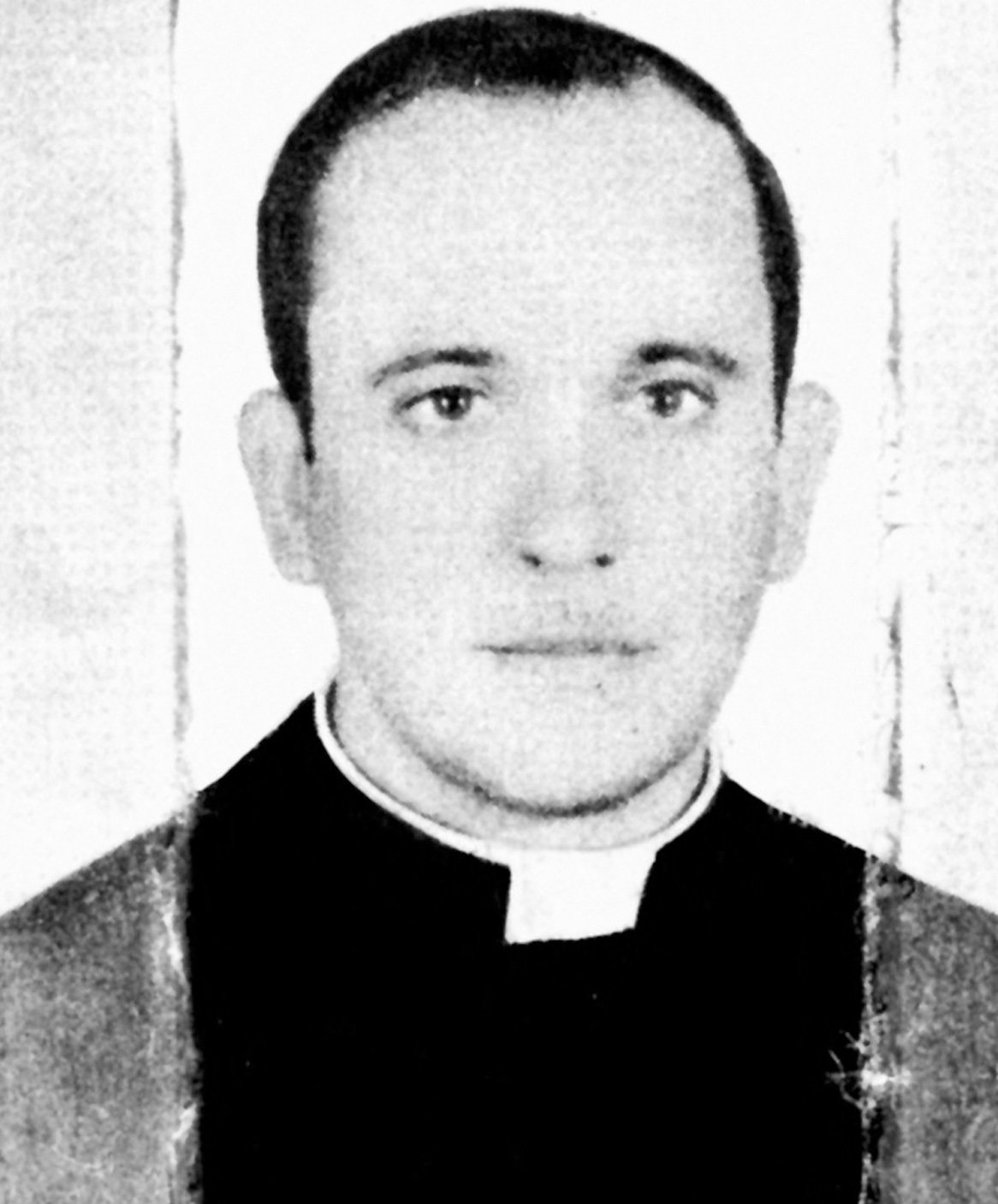 Picture taken in 1973 and released by Clarins journalist Sergio Rubin, of the then priest Jorge Mario Bergoglio. — AFP
