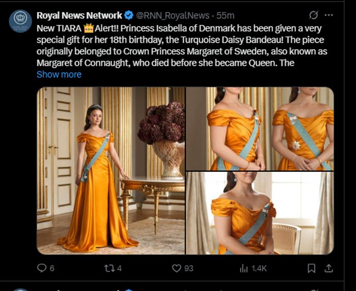Princess Isabella receives special gift on 18th birthday