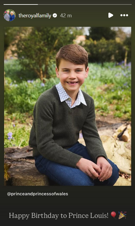 King Charles celebrates Prince Louis birthday with special tribute