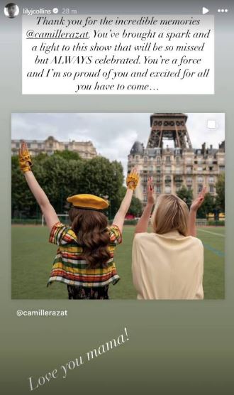 Lily Collins reacts to Camille Razats exit from ‘Emily in Paris