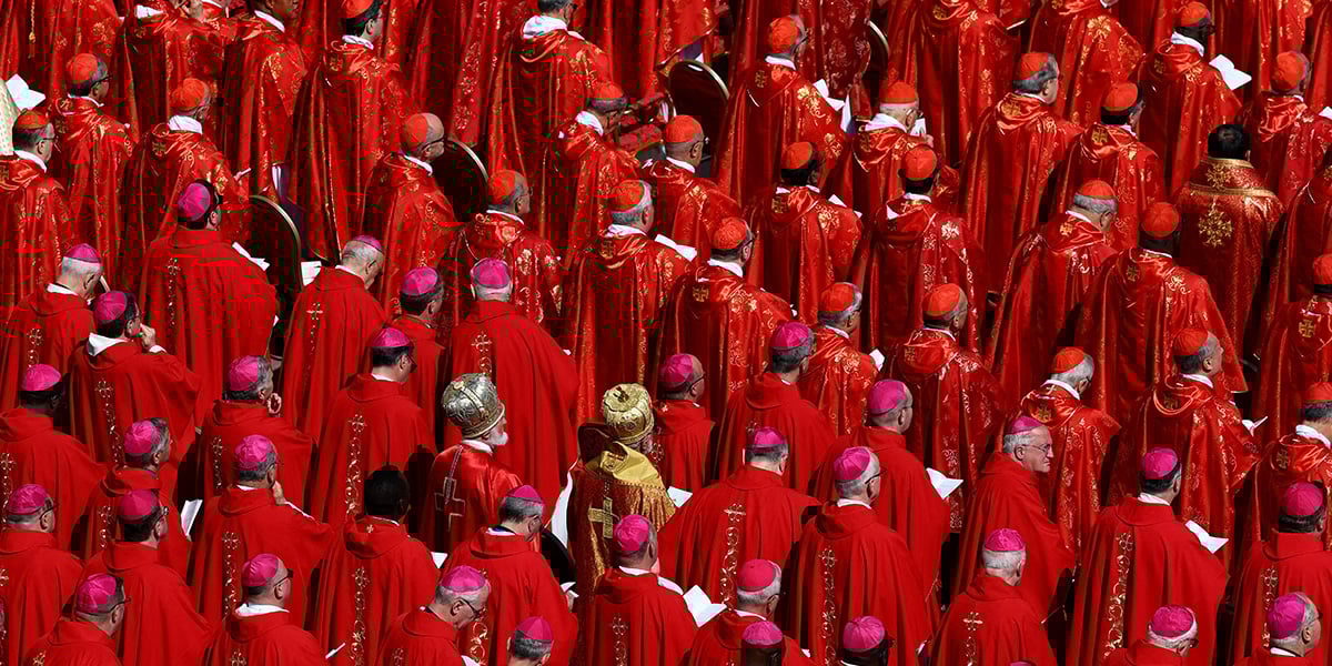 Members of the clergy attend the funeral Mass of Pope Francis in St Peters Square at the Vatican, April 26, 2025. — Reuters