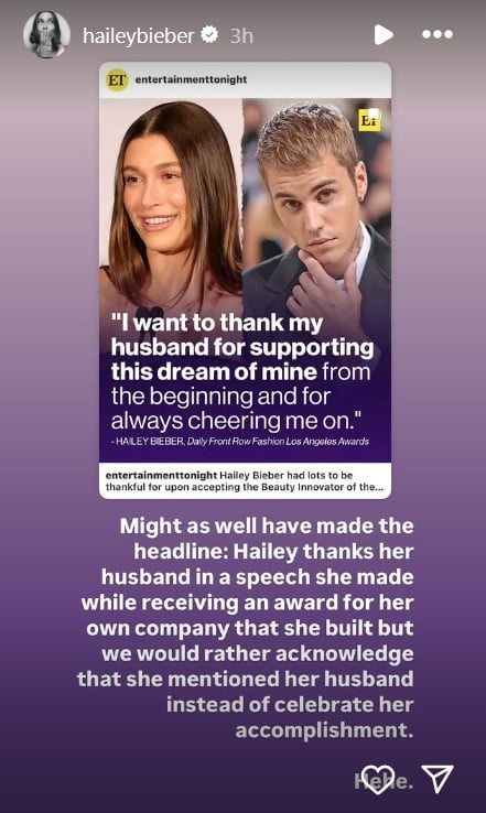 Justin, Hailey Bieber send new message to haters?