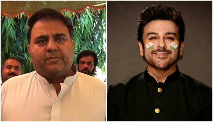 Picture collage shows former federal minister Fawad Chaudhry and singer Adnan Sami. — X/@fawadchaudhry/@AdnanSamiLive