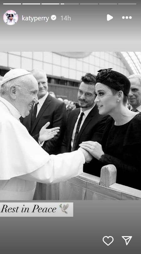 Katy Perry pays tribute to Pope Francis amid Blue Origin spaceflight drama