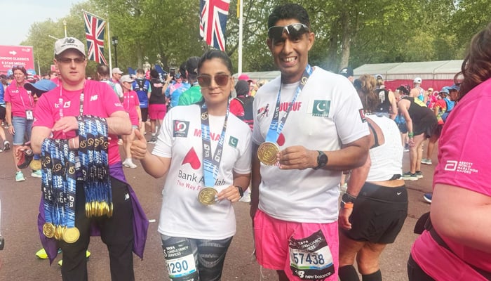 Mona Khan with her coach Yousuf Malik. — Reporter
