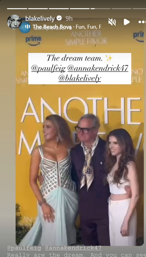 Blake Lively makes unexpected remarks about Anna Kendrick, Paul Feig