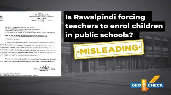 Fact-check: Is Rawalpindi forcing teachers to enrol children in public schools?