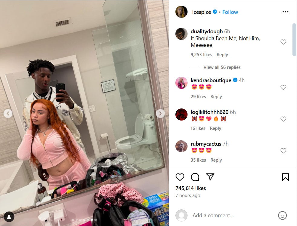Ice Spice goes Instagram official with Sauce Gardner?