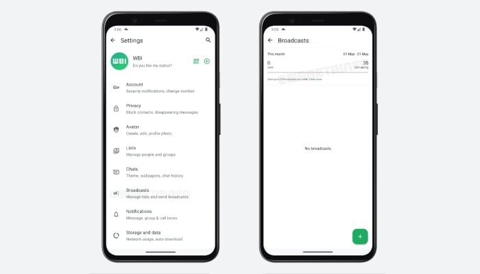 This screenshot shows the new WhatsApp feature. — WABetaInfo