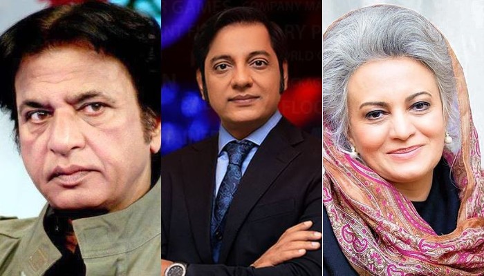 Pakistani stars echo govt's tough message, as India beats war drums 1 (From left to right) Actor Ghulam Mohiudding, Nabeel Zafar, and Mussarat Misbah. —Facebook