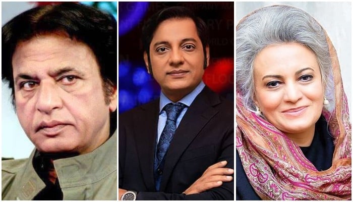 (From left to right) Actor Ghulam Mohiuddin, Nabeel Zafar, and stylist Mussarat Misbah. —Facebook
