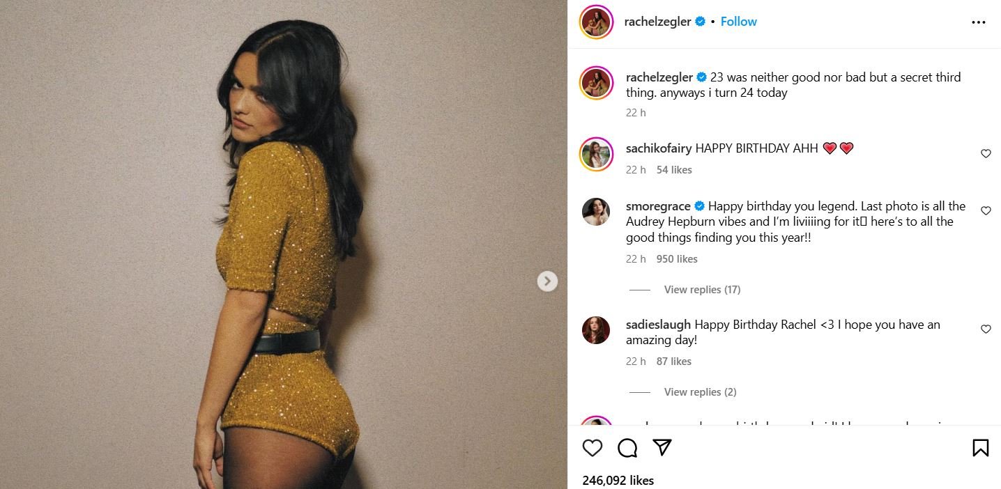 Rachel Zegler marks 24th birthday despite year of controversy