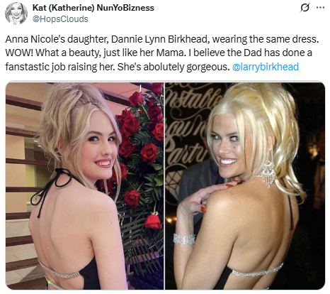 Dannielynn Birkhead honors late mother Anna Nicole Smith with fashion 2 Dannielynn Birkhead honors late mother Anna Nicole Smith with fashion