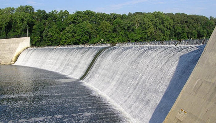 File image of water flowing at a dam. — AFP/File