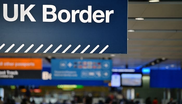 A British government facility with a signboard UK Border. — AFP/File