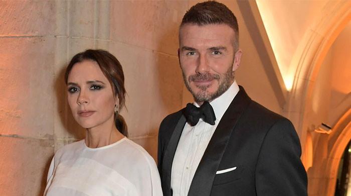 David Beckham with family