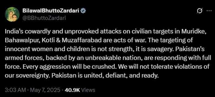 PM Shehbaz, others react to Indian strikes on Pakistan