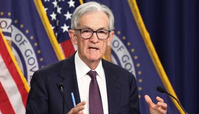 The president of the American Federal Reserve, Jerome Powell, speaks at a press conference after a two-day meeting of the Federal Market Open Market Committee on Washington, the United States, on May 7, 2025.