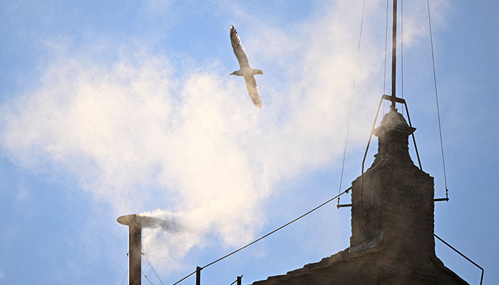 White smoke billows from Sistine Chapel as new pope elected 1 White smoke rises from the chimney on the Sistine Chapel, indicating that a new pope has been elected at the Vatican, May 8, 2025. — Reuters