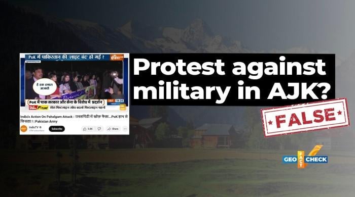 Fact-check: India TV falsely labels AJK press freedom protest as anti-military demonstration