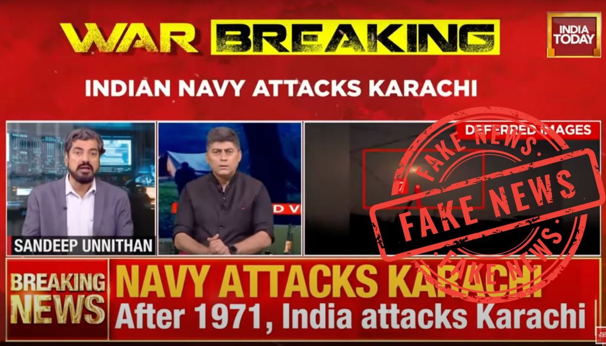 A screengrab taken from a special transmission by India Today. Screengrab via YouTube/India Today