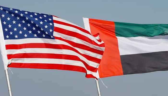 The images shows flags of UAE and US. — AFP/File