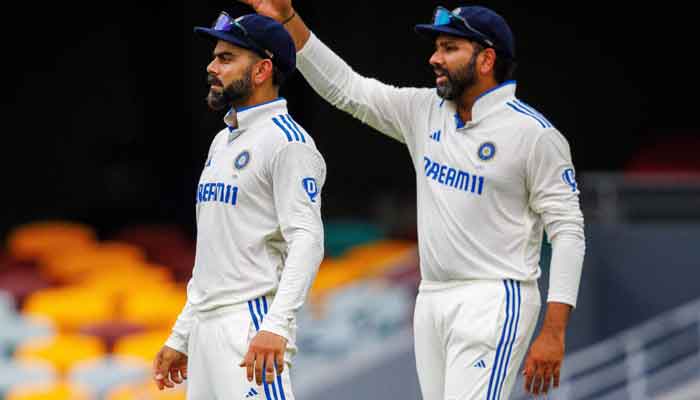 Rohit Sharma and Virat Kohli spotted together during a match. — AFP/File