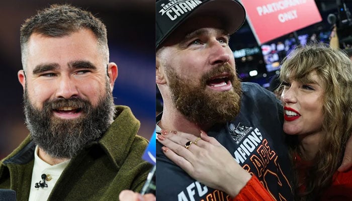 Jason Kelce spills if Taylor Swift has met baby Finnley