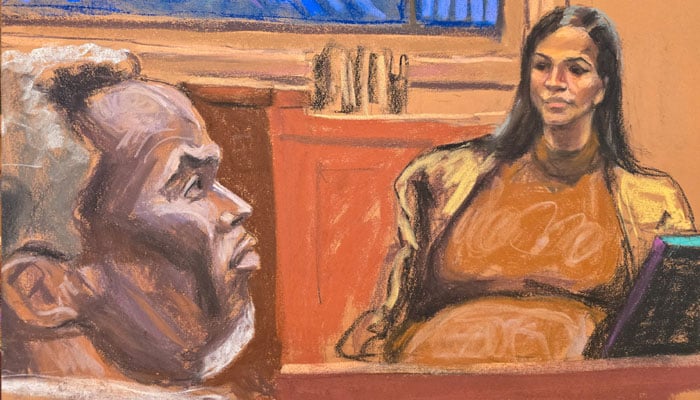 Courtroom sketch. REUTERS/Jane
