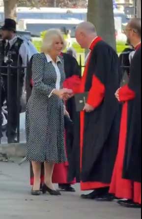 Queen Camilla visits Westminster Abbey