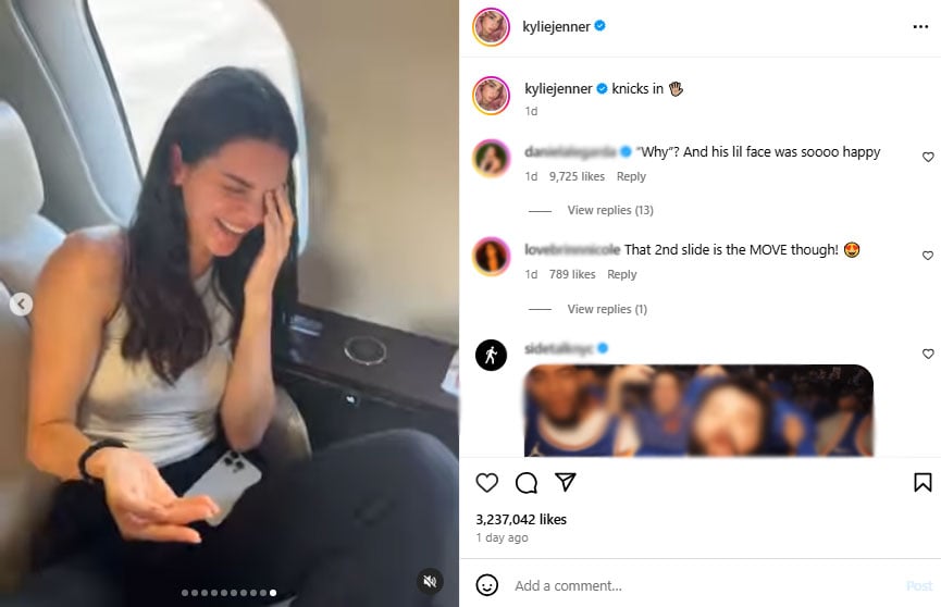Kendall Jenner suffers mid air mishap