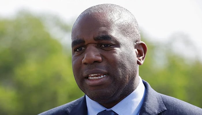 Britains Foreign Minister David Lammy speaks with Reuters during an interview in Islamabad, May 17, 2025. — Reuters