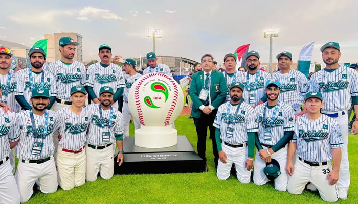 Pakistan baseball team poses for a group picture. — Baseball Federation of Pakistan