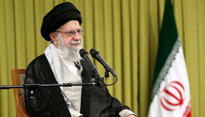 Irans Supreme Leader Ayatollah Ali Khamenei speaks during a meeting with a group of teachers in Tehran, Iran, May 17, 2025. — Reuters