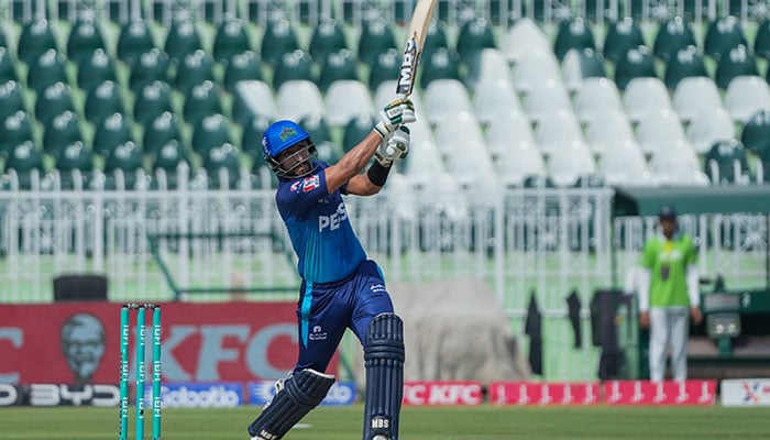 Multan Sultans Yasir Khan plays a shot during the PSL 10 match against Quetta Gladiators at Rawalpindi Cricket Stadium on May 18, 2025. — Facebook/thePSL