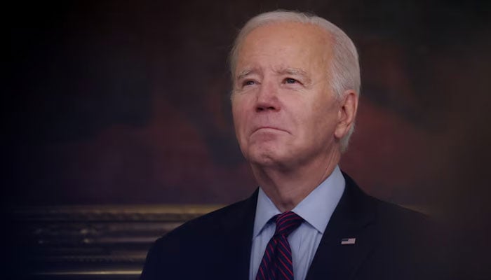 Former US President Joe Biden holds an event at the White House in Washington, US, October 31, 2023. —Reuters